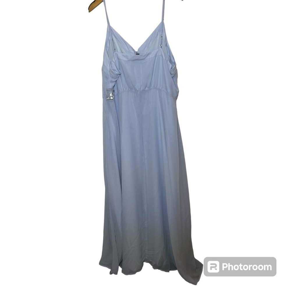 ModCloth Gotta Look The Party Light Blue Maxi Dress Size 22 NWT - Picture 4 of 8